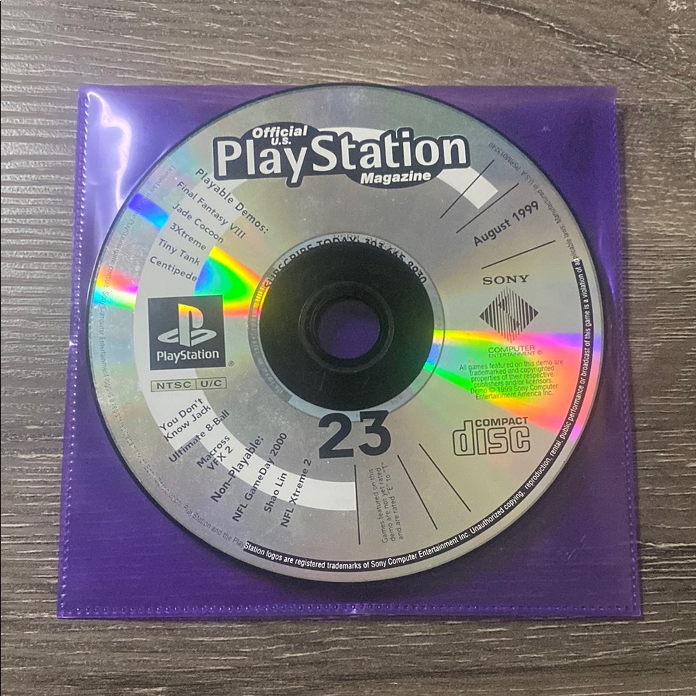 Official U.S. PlayStation magazine demo disc 23 (Aug 1999)